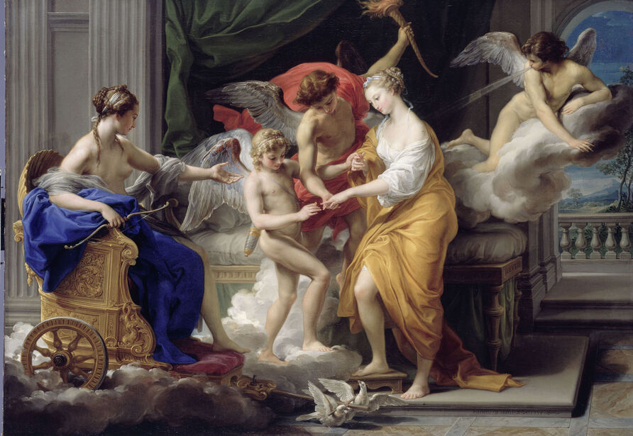 Pompeo Girolamo Batoni, Die Vermählung Amors mit Psyche, 1756