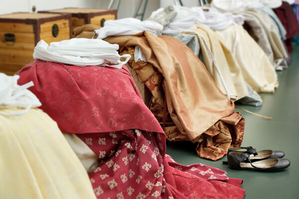 In der Museumswerkstatt: Thema Tanzen und Mode