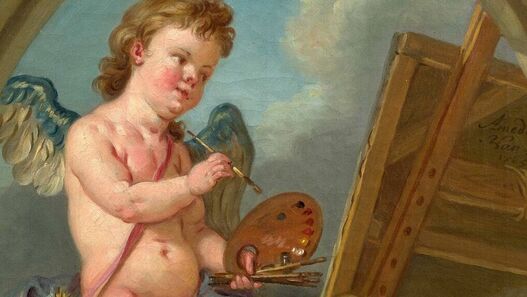 Amédeé Van Loo, „Allegorie der Malerei“, 1765 © SPSG / Daniel Lindner Gemälde „Allegorie der Malerei“ von Amédeé Van Loo, 1765