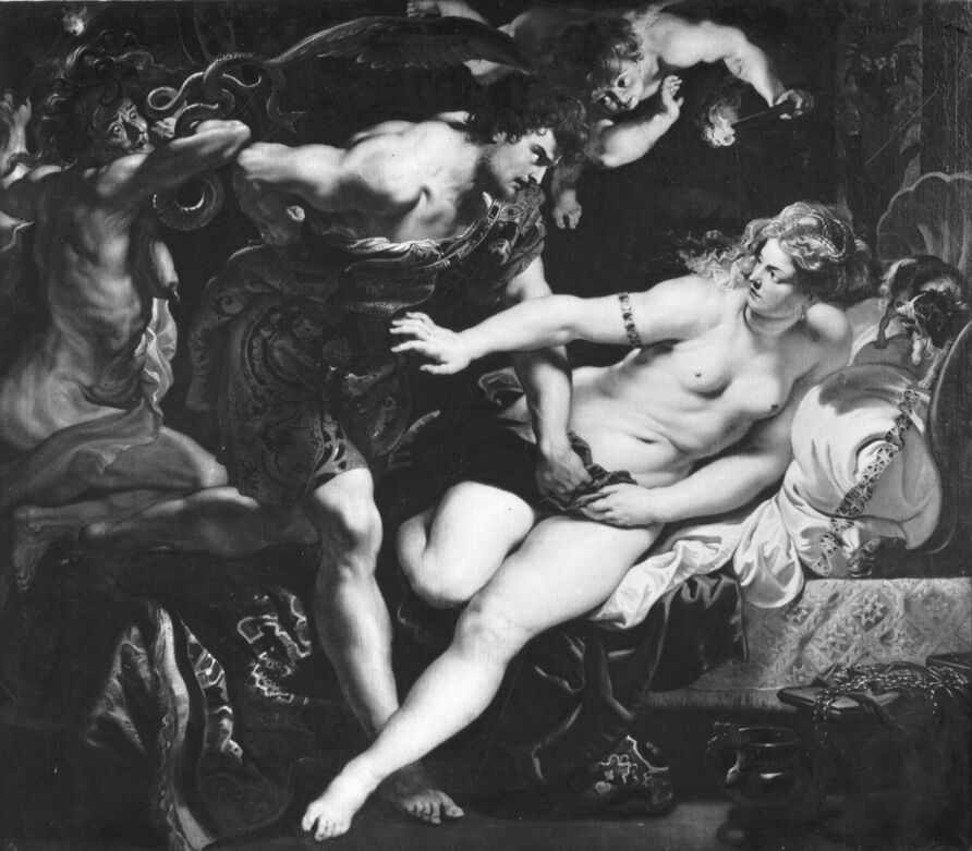 Peter Paul Rubens, Tarquinius und Lukretia, Öl auf Leinwand, 187 x 214,5 cm, seit 1945 Kriegsverlust