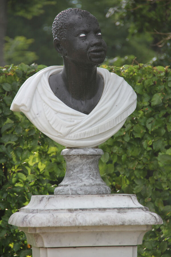 Park Sanssouci, Erstes Rondell, Büste, Torsten Ader, Kopie (1992-1997) nach dem Bildnis eines Afrikaners, 17. oder 1. Hälfte 18. Jh.