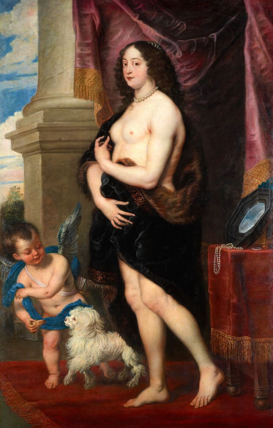 Rubens-Nachfolger, Venus im Pelz, um 1640, Bildergalerie von Sanssouci