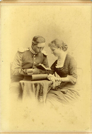 Theodor Pruemm, Verlobungsbild Wilhelm (II.) und Auguste Victoria, Berlin Juni 1880