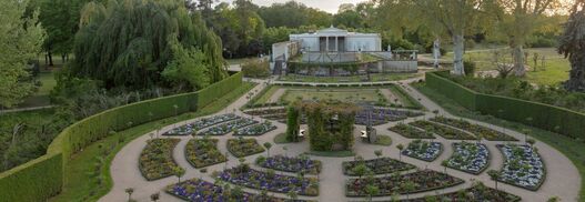 Park Sanssouci, Schloss Charlottenhof mit Rosengarten