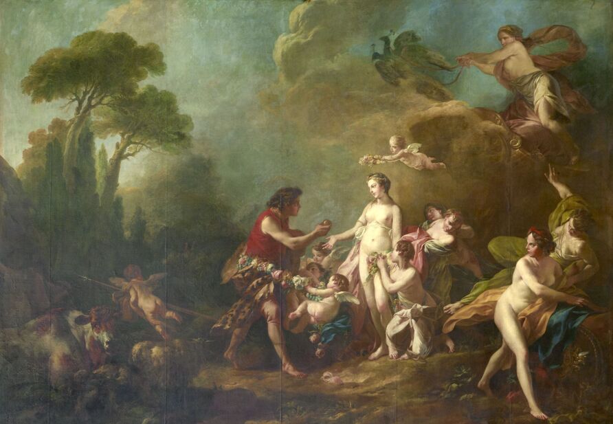 Jean-Baptiste Marie Pierre, The judgement of Paris, 1759