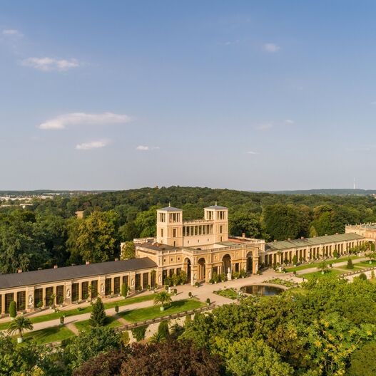 Park Sanssouci, Orangerieschloss, Ansicht von Süden