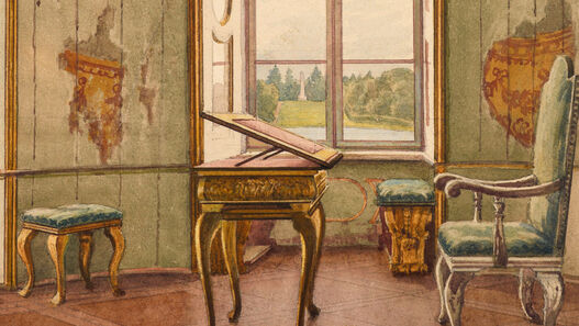 Wilhelm Streckfuß: Schloss Rheinsberg, Turmkabinett, 1883