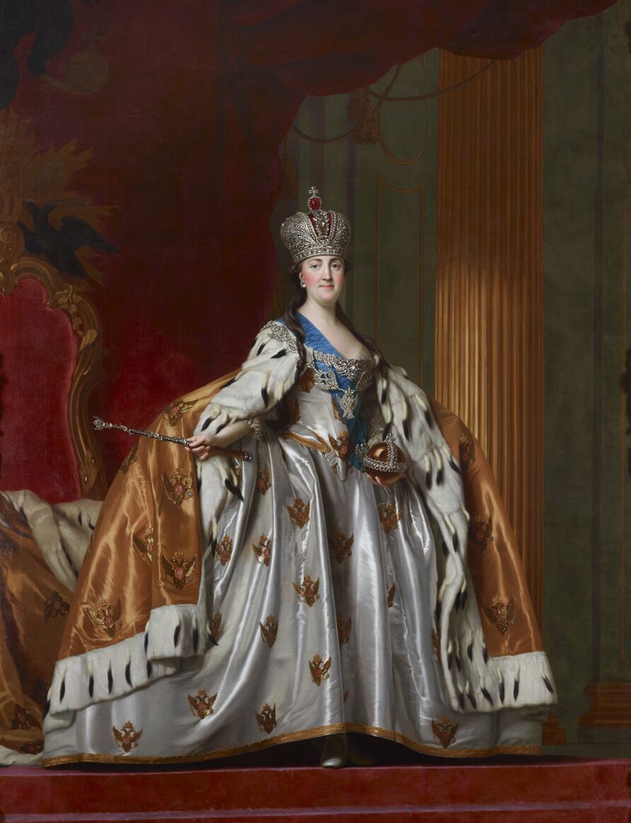 Vigilius Erichsen: Kaiserin Katharina II. von Russland (1729-1796) im Krönungsornat, 1769