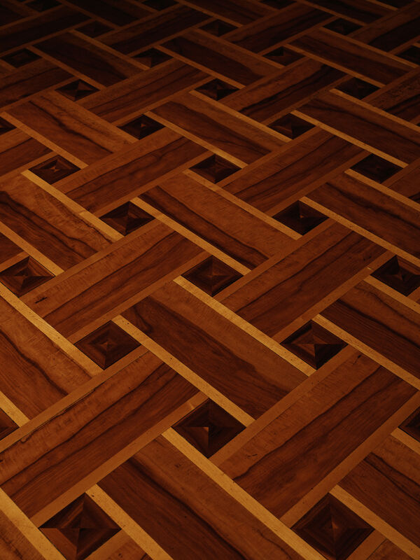 Schloss Pfaueninsel, Detail eines Fußbodens