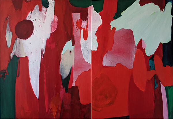 Erdmute Blach: Rhythmus, 2020/21, Acryl auf Leinwand