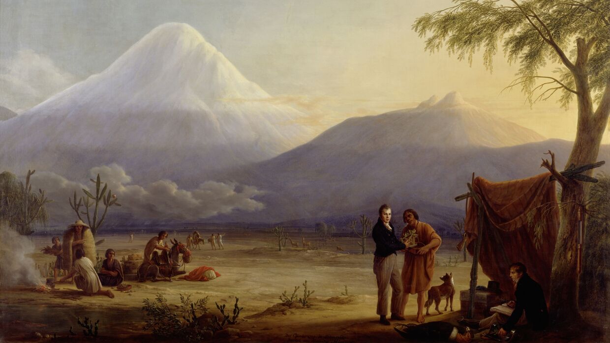 Friedrich Georg Weitsch, Alexander von Humboldt und Aimé Bonpland am Fuß des Chimborazo