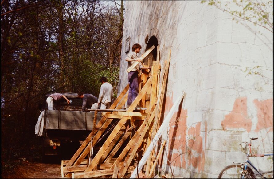 Belvedere Pfingstberg,, Sicherungsarbeiten 1989