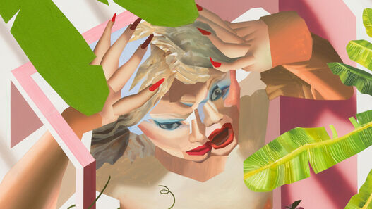 Brandon Lipchik, Shrieking Doll, 2024, Öl auf Leinwand