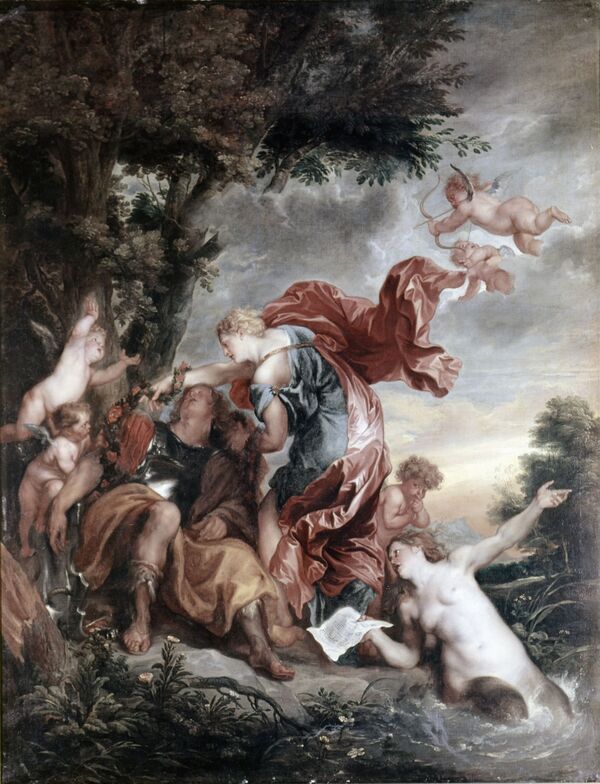 Gemälde „Rinaldo und Armida“ von Anton van Dyck, um 1629