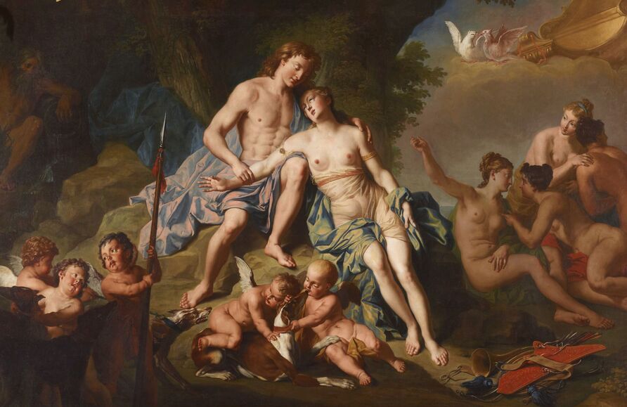 Jacques van Schuppen, Venus and Adonis, c. 1730