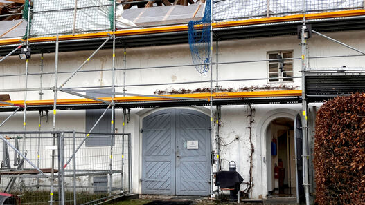 Baustelle Jagdzeugmagazin am Jagdschloss Grunewald