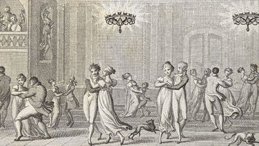 Höfisches Tanzvergnügen in Paretz zum Geburtstag von Königin Luise