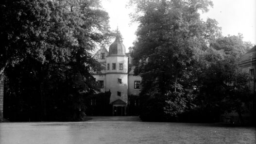 Schloss Königs Wusterhausen, Außenansicht von Norden, s/w-Aufnahme, 1938