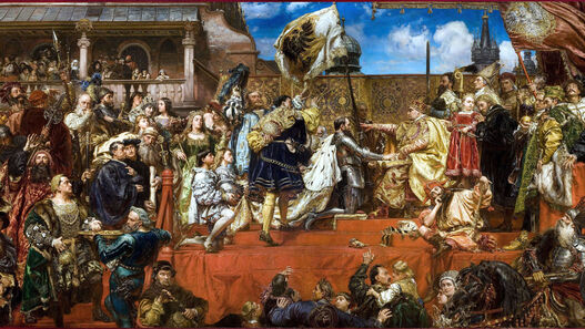 Jan Matejko, Preußische Huldigung, 1882, Nationalmuseum Krakau