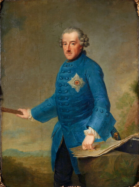 Johann Georg Ziesenis: Friedrich II., Öl auf Leinwand