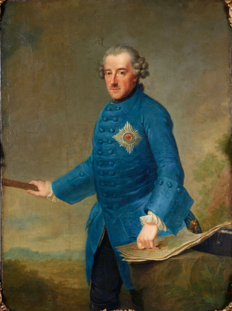Johann Georg Ziesenis: Friedrich II., Öl auf Leinwand