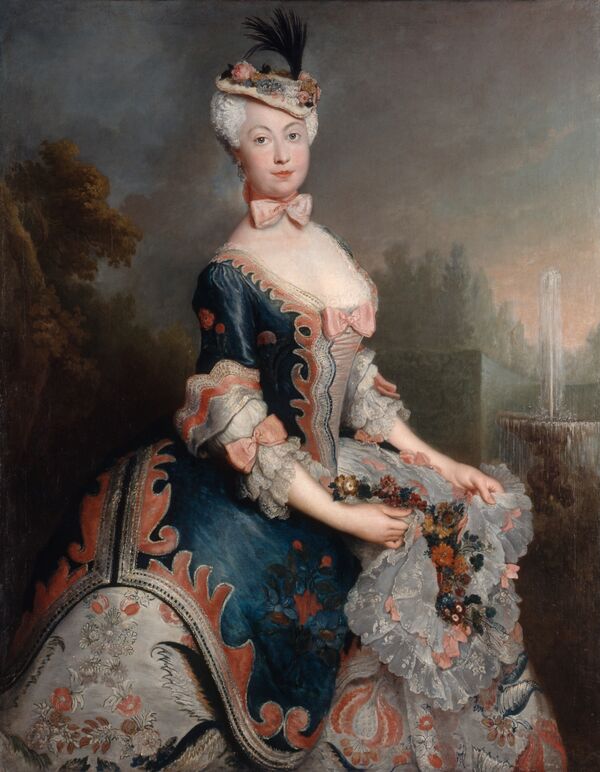 Antoine Pesne: Elisabeth Dorothea Juliane Freifrau Buddenbrock, geb. Wallmoden, vor 1740