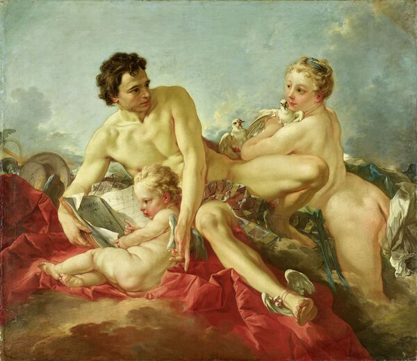 Boucher, François: Die Erziehung Amors, Paris, 1742