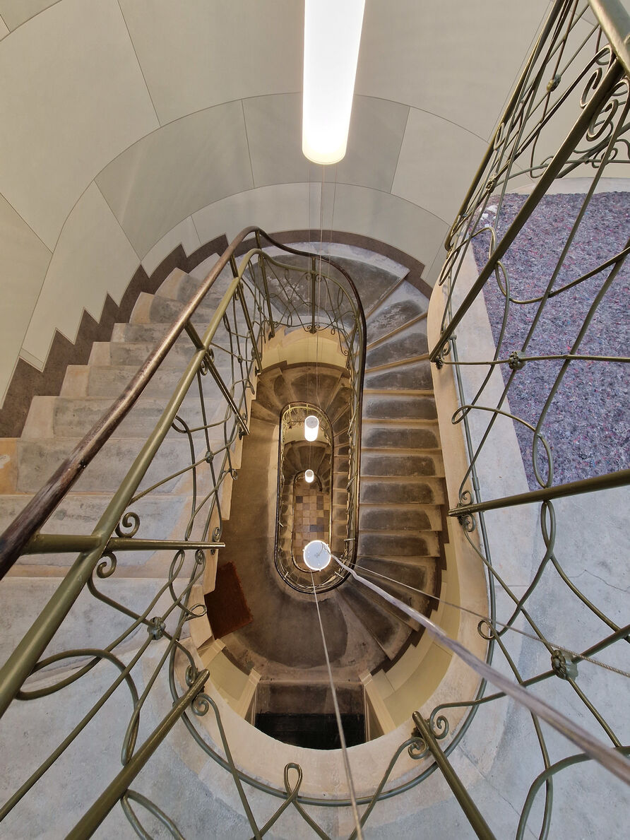 Ovales Treppenhaus