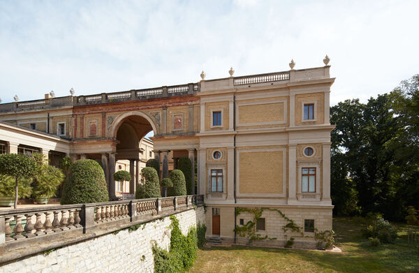 Orangerieschloss, Südost-Pavillon+ Westseite östl. Verbindungsloggia