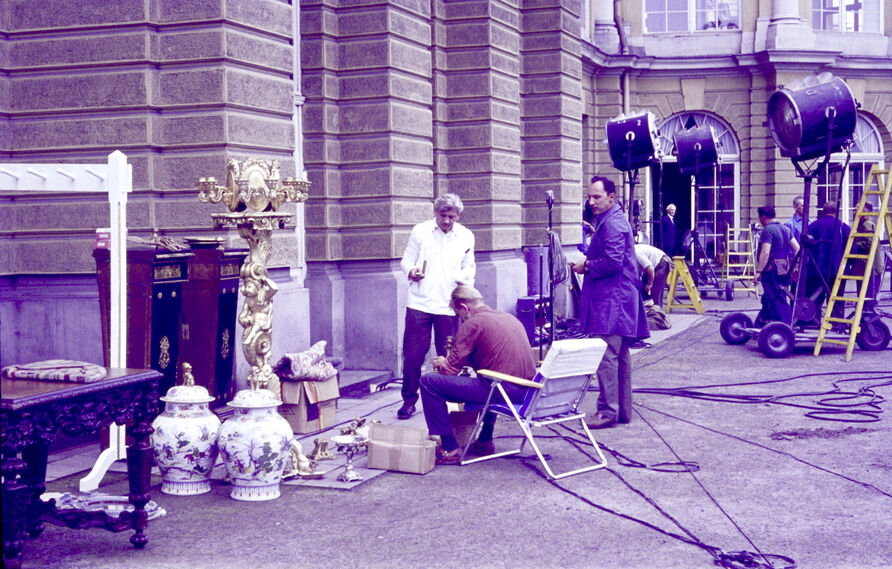 Filmaufnahmen „Liselotte von der Pfalz“in Berlin, Schloss Charlottenburg, 1966