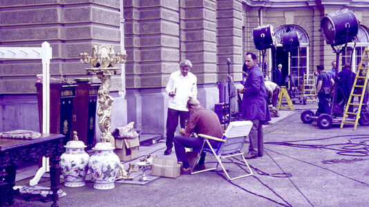 Filmaufnahmen „Liselotte von der Pfalz“in Berlin, Schloss Charlottenburg, 1966