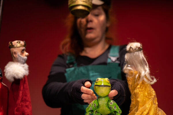 Froschkönig oder die grüne Minna, VIVIDI Figurentheater Chemnitz mit Frieda Friedemann