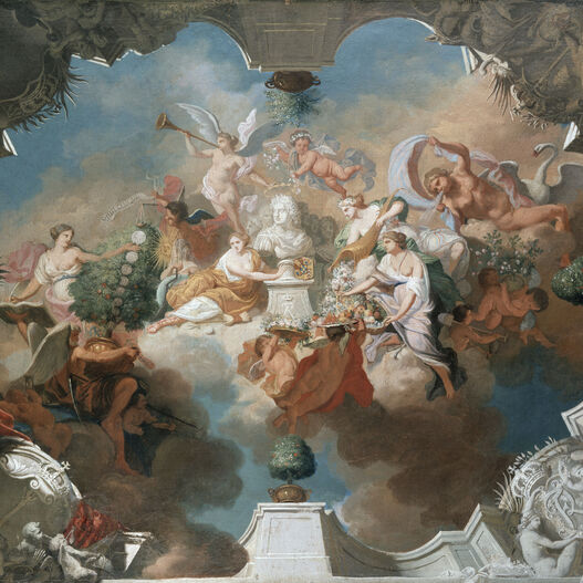 Samuel Theodor Gericke, Allegorie auf Friedrich I. als Fürst von Oranien (Deckenentwurf)