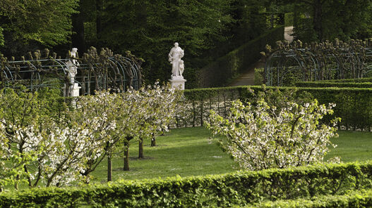 Parterre Neue Kammern im Frühjahr © SPSG / Hans Bach Parterre Neue Kammern im Frühjahr