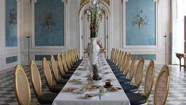 Teegenuss beim König: Ornamente für Schlossräume und königliches Porzellan