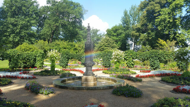 Gotische Fontäne im Park Babelsberg