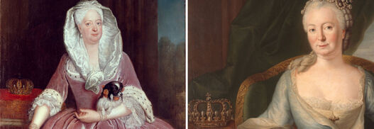 Antoine Pesne: Königin Sophie Dorothea von Preußen & Frédéric Reclam: Königin Elisabeth Christine von Preußen