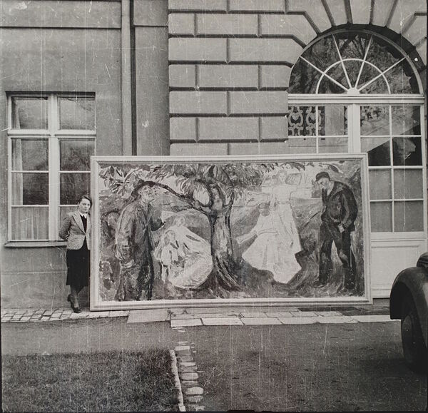 Gemälde von Edvard Munch vor Schloss Schönhausen, 1938/39 © Staatliche Museen zu Berlin, Zentralarchiv Gemälde von Edvard Munch vor Schloss Schönhausen, 1938/39