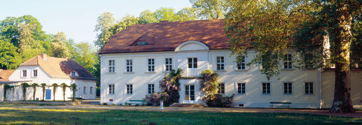 Gebäudeansicht des Schloss Sacrow 