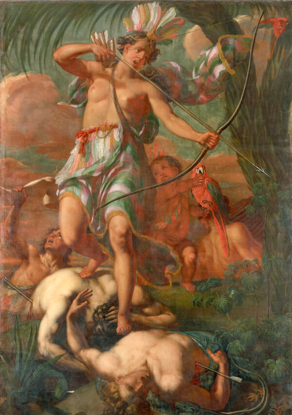 Augustin Terwesten, Allegorie auf den Erdteil Amerika, 1694, GK I 5178