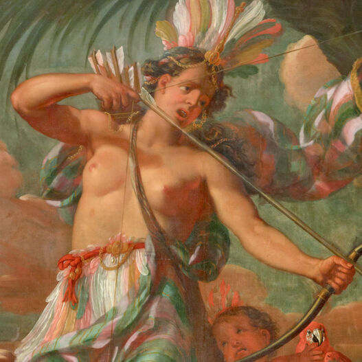Augustin Terwesten, Allegorie auf den Erdteil Amerika, 1694, GK I 5178