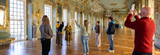 In der Goldenen Galerie von Schloss Charlottenburg