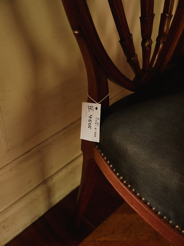 Schloss Pfaueninsel, Spielzimmer, Detail eines Stuhls