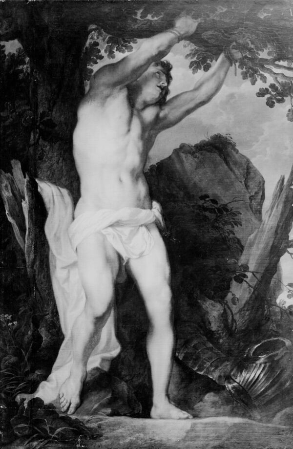 Thomas Willeboirts Bosschaert, Hl. Sebastian, um 1646/1647, vermutlich bereits seit 1773 in der Bildergalerie des Berliner Schlosses als Van Dyck und später im Neuen Palais, seit 1945/46 Kriegsverlust