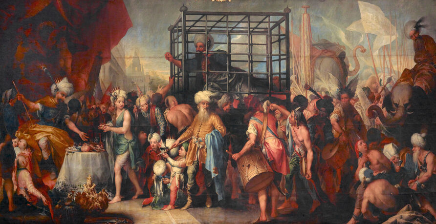 Andrea Celesti, Tamerlan and Bajazet, c. 1700