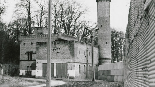 Park Babelsberg, Grenzanlagen vor dem Abbau