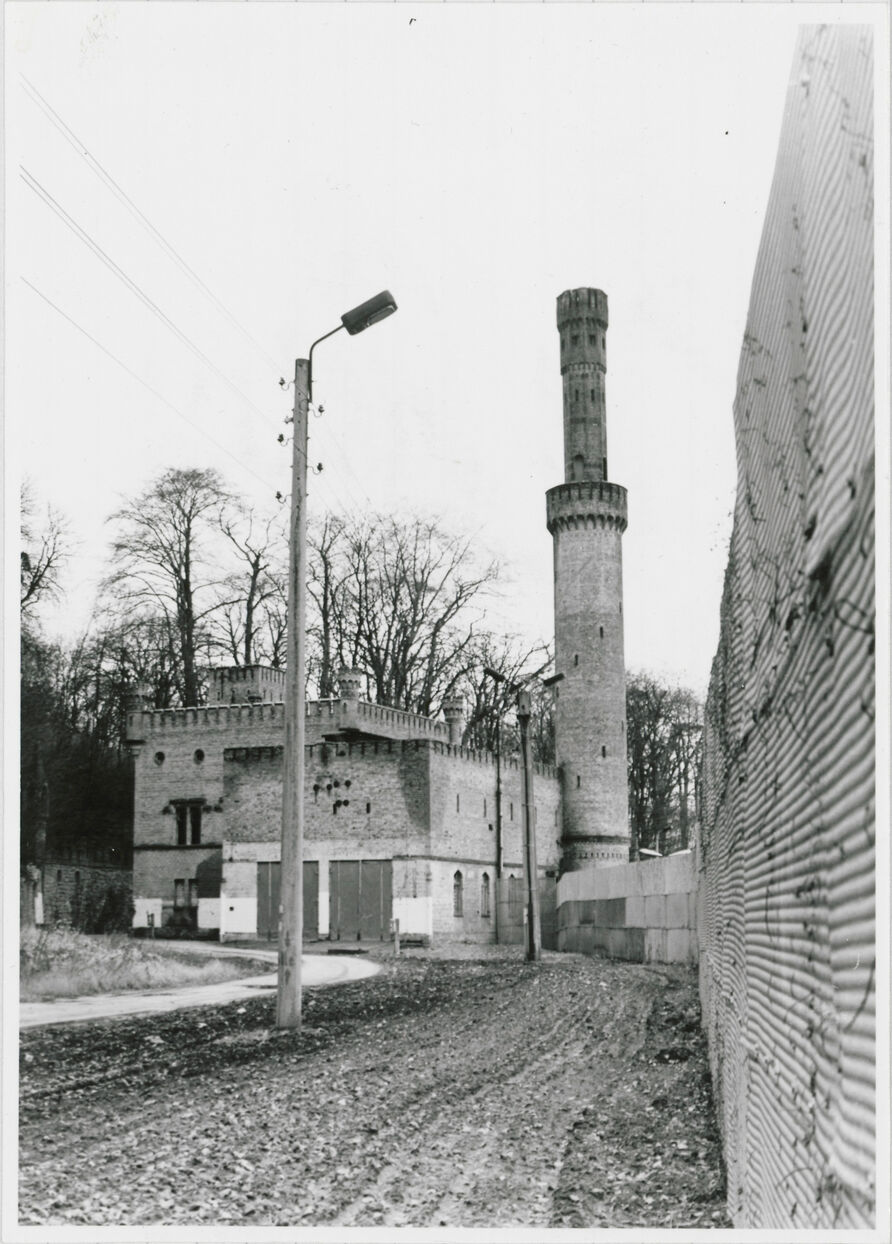 Park Babelsberg, Grenzanlagen vor dem Abbau
