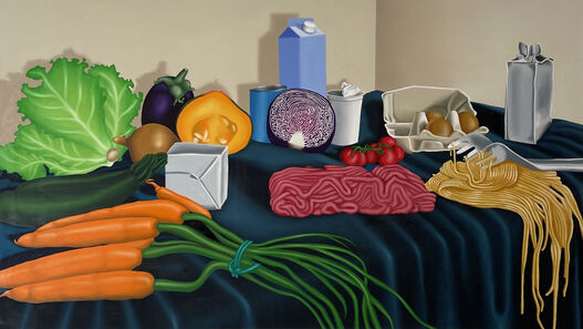 Elisa Breyer: What I ate in a week during Bürgergeld, Öl auf Leinwand, 2024