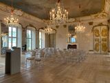 Schloss Rheinsberg – Spiegelsaal, Bestuhlung bei Eheschließung