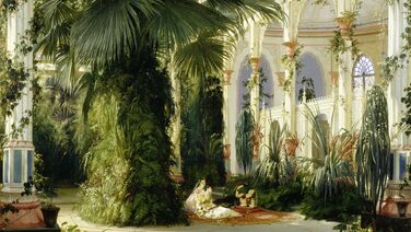 Carl Blechen, The Interior of the Palm House